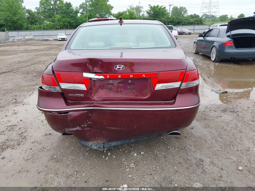 2009 Hyundai Azera VIN KMHFC46D09A360892 IAAI salvage auction — REAR END, Salvage (Ohio), sold $475 on 2026-07-29 (photo 6)