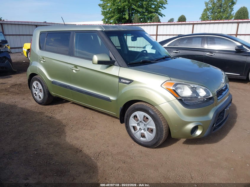 2013 Kia Soul VIN KNDJT2A53D7484227 IAAI salvage auction — LEFT SIDE, Bill Of Sale (Washington), sold $775 on 2026-07-14 (photo 1)