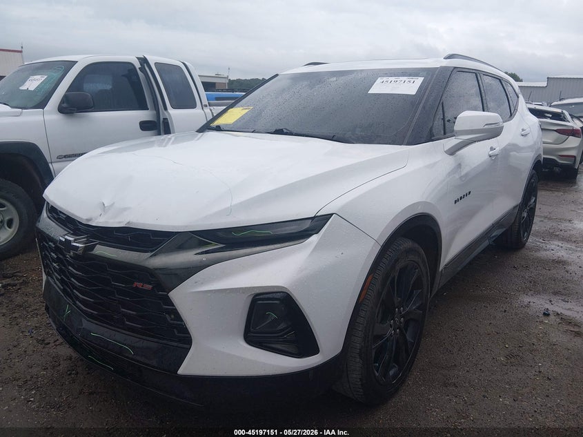 2019 Chevrolet Blazer VIN 3GNKBERS6KS644531 IAAI salvage auction — FRONT & REAR, Clear (Oklahoma), sold $4,300 on 2026-08-01 (photo 2)