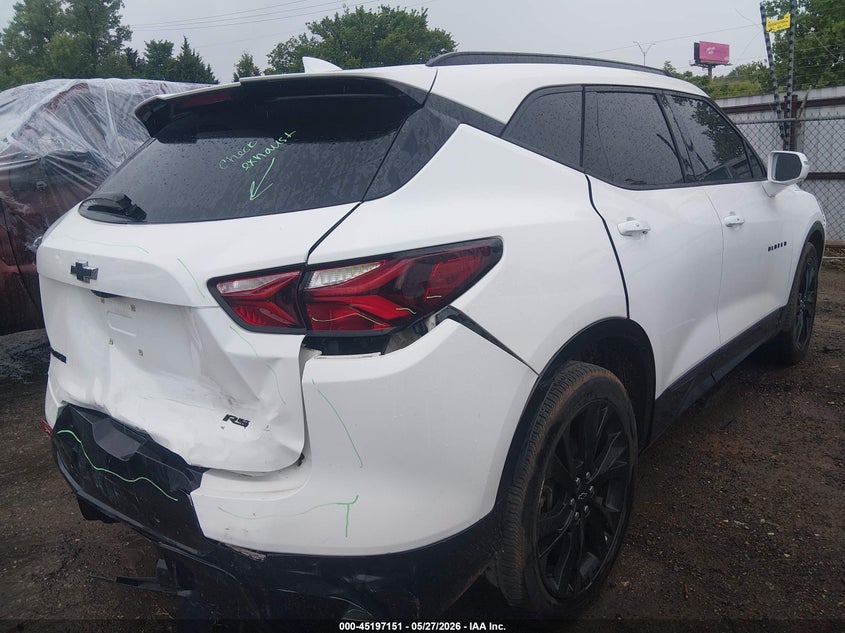 2019 Chevrolet Blazer VIN 3GNKBERS6KS644531 IAAI salvage auction — FRONT & REAR, Clear (Oklahoma), sold $4,300 on 2026-08-01 (photo 4)