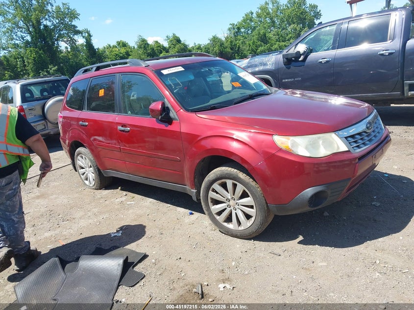 2011 Subaru Forester VIN JF2SHADC2BH732521 IAAI salvage auction — LEFT SIDE, Salvage - 75% Or Less (Maryland), sold $400 on 2026-07-09 (photo 1)