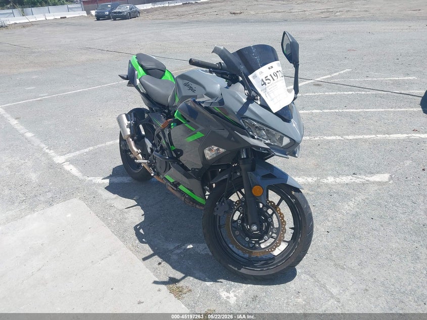 2019 Kawasaki VIN JKAEXKG17KDA36773 IAAI salvage auction — SIDE, Salvage (California), sold $1,250 on 2026-07-28 (photo 1)