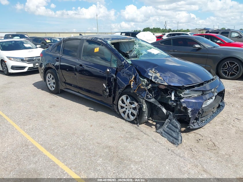 2022 Toyota Corolla VIN 5YFEPMAE2NP309792 IAAI salvage auction — ROLLOVER, Salvage (Texas), sold $1,250 on 2026-07-29 (photo 1)