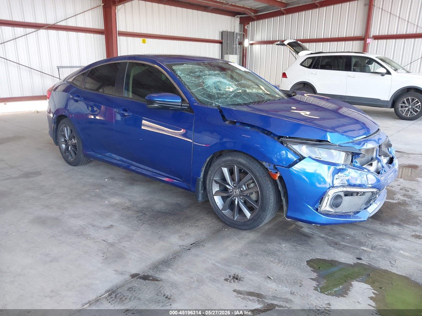2019 Honda Civic VIN JHMFC1F30KX001473 IAAI salvage auction — FRONT END, Salvage (California), sold $2,275 on 2026-07-14 (photo 1)