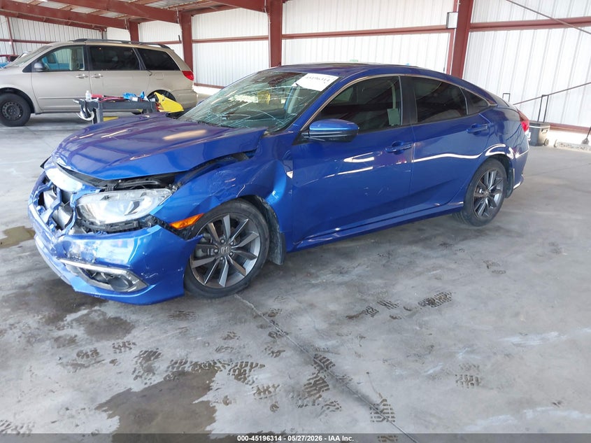 2019 Honda Civic VIN JHMFC1F30KX001473 IAAI salvage auction — FRONT END, Salvage (California), sold $2,275 on 2026-07-14 (photo 2)