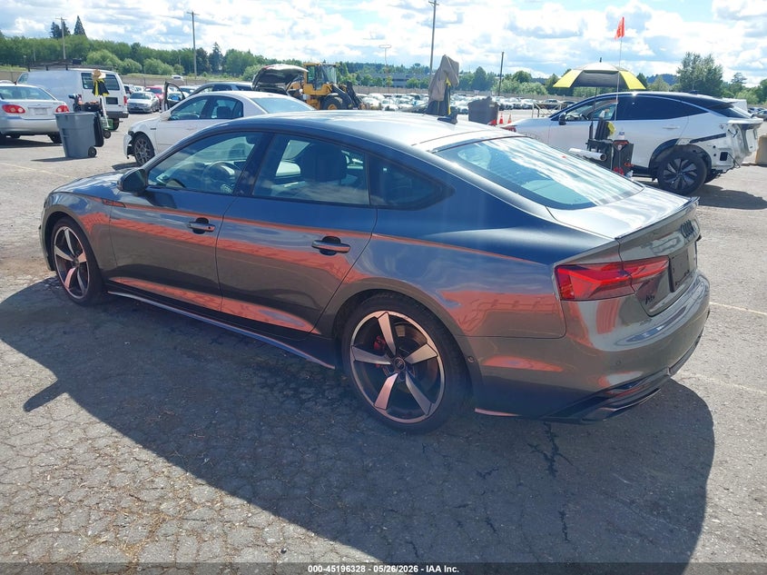 2023 Audi A5 VIN WAUEACF53PA040310 IAAI salvage auction — RIGHT SIDE, Salvage (Oregon), sold $125 on 2026-07-31 (photo 3)