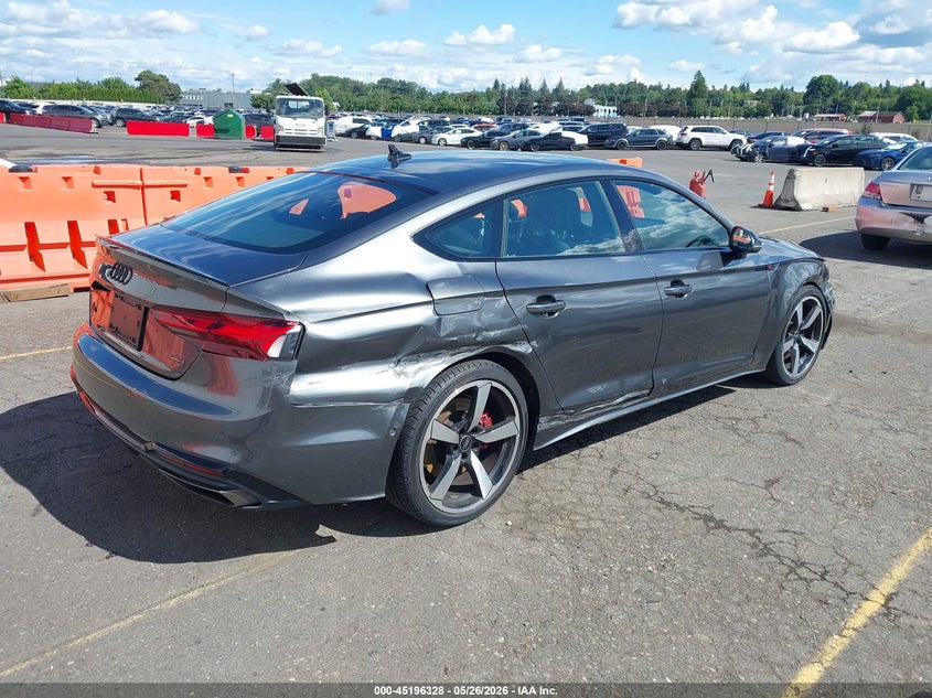 2023 Audi A5 VIN WAUEACF53PA040310 IAAI salvage auction — RIGHT SIDE, Salvage (Oregon), sold $125 on 2026-07-31 (photo 4)