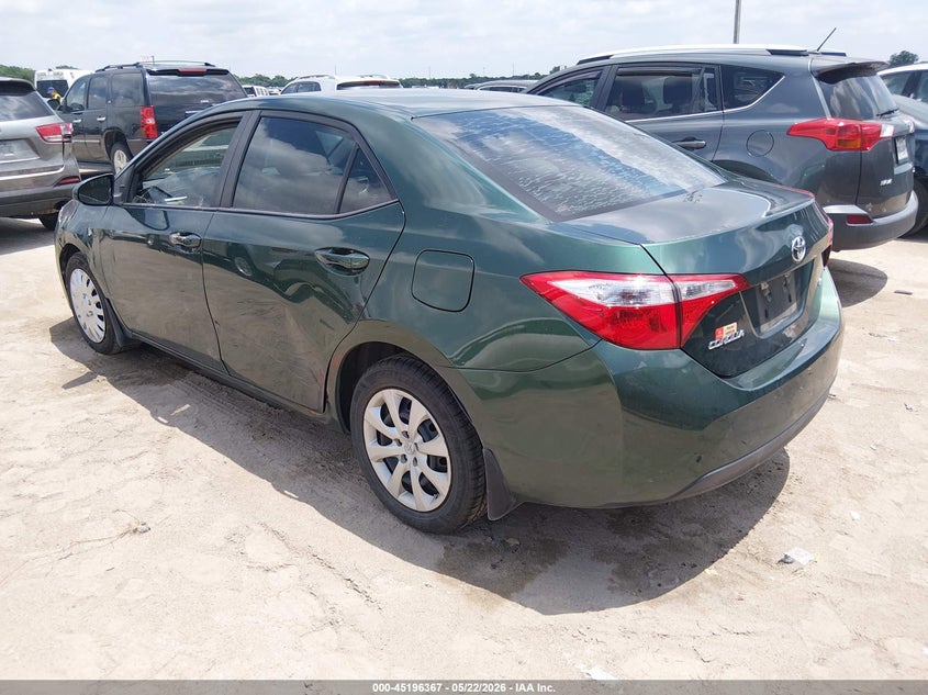 2014 Toyota Corolla VIN 5YFBURHE8EP152283 IAAI salvage auction — NORMAL WEAR, Original (Texas), sold $2,050 on 2026-07-21 (photo 3)