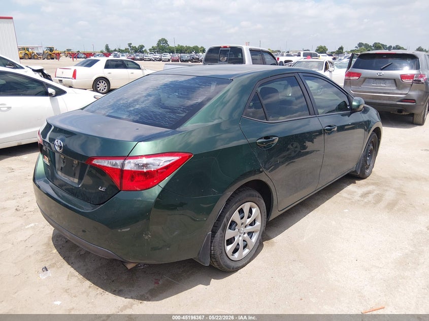 2014 Toyota Corolla VIN 5YFBURHE8EP152283 IAAI salvage auction — NORMAL WEAR, Original (Texas), sold $2,050 on 2026-07-21 (photo 4)
