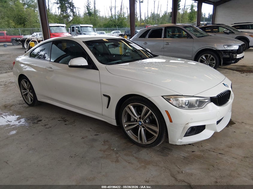 2017 BMW 4er VIN WBA4P1C5XHK522058 IAAI salvage auction — LEFT REAR, Bill Of Sale (Washington), sold $8,300 on 2026-07-08 (photo 1)
