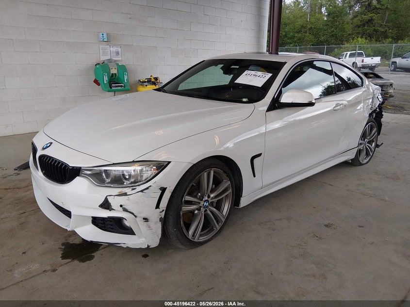 2017 BMW 4er VIN WBA4P1C5XHK522058 IAAI salvage auction — LEFT REAR, Bill Of Sale (Washington), sold $8,300 on 2026-07-08 (photo 2)