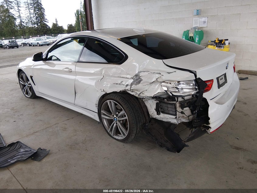 2017 BMW 4er VIN WBA4P1C5XHK522058 IAAI salvage auction — LEFT REAR, Bill Of Sale (Washington), sold $8,300 on 2026-07-08 (photo 3)