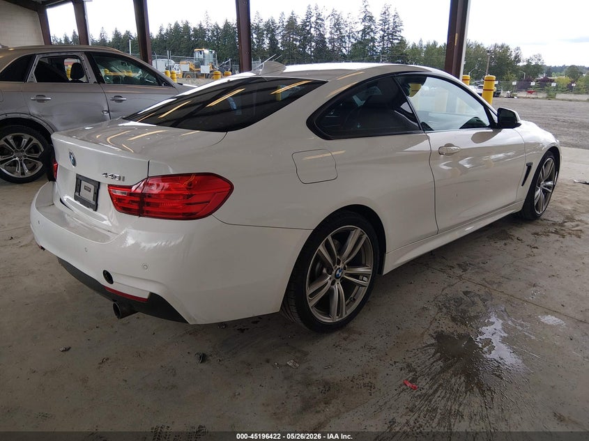 2017 BMW 4er VIN WBA4P1C5XHK522058 IAAI salvage auction — LEFT REAR, Bill Of Sale (Washington), sold $8,300 on 2026-07-08 (photo 4)