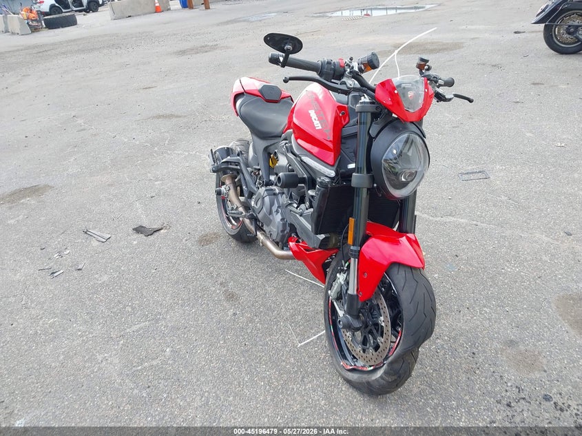 2024 Ducati Monster VIN ZDMMAMDT6RB009589 IAAI salvage auction — FRONT END, Salvage Title, sold $3,600 on 2026-07-15 (photo 1)