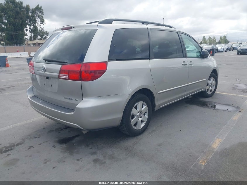 2004 Toyota Sienna VIN 5TDZA23C14S143922 IAAI salvage auction — NORMAL WEAR, Clear - Dealer Only (California), sold $675 on 2026-07-06 (photo 4)