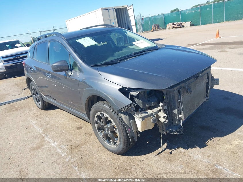 2021 Subaru Xv VIN JF2GTAECXM8321843 IAAI salvage auction — FRONT END, Regular (South Dakota), sold $5,250 on 2026-07-14 (photo 1)