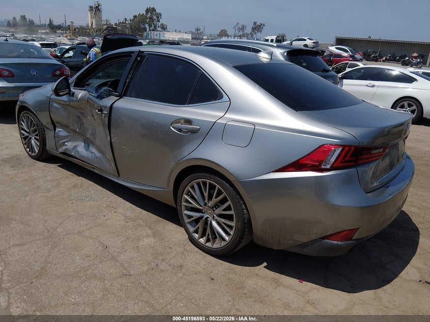 2015 Lexus Is VIN JTHBF1D28F5054004 IAAI salvage auction — LEFT SIDE, Salvage (California), sold $3,600 on 2026-07-15 (photo 3)