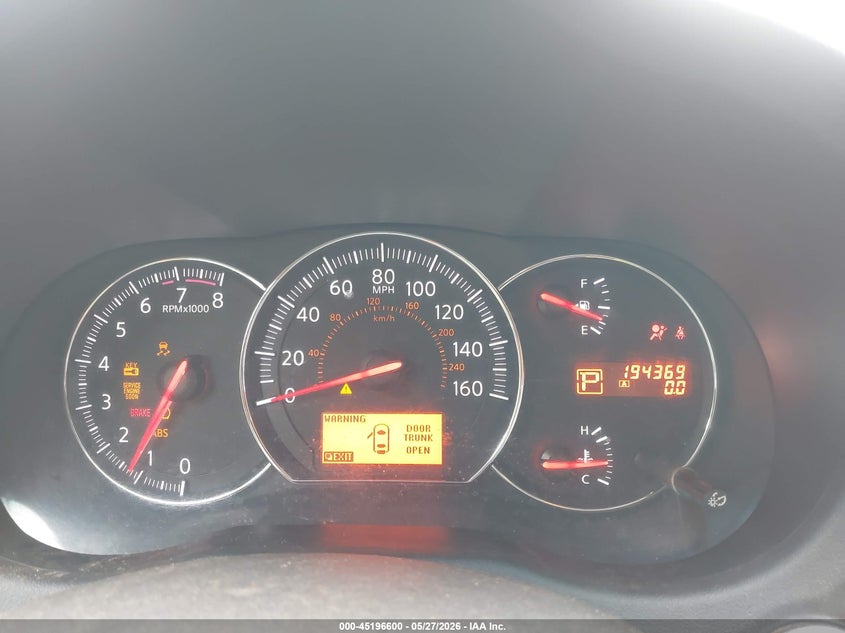 2011 Nissan Maxima VIN 1N4AA5AP4BC856077 IAAI salvage auction — FRONT & REAR, Salvage (Texas), sold $400 on 2026-07-09 (photo 7)