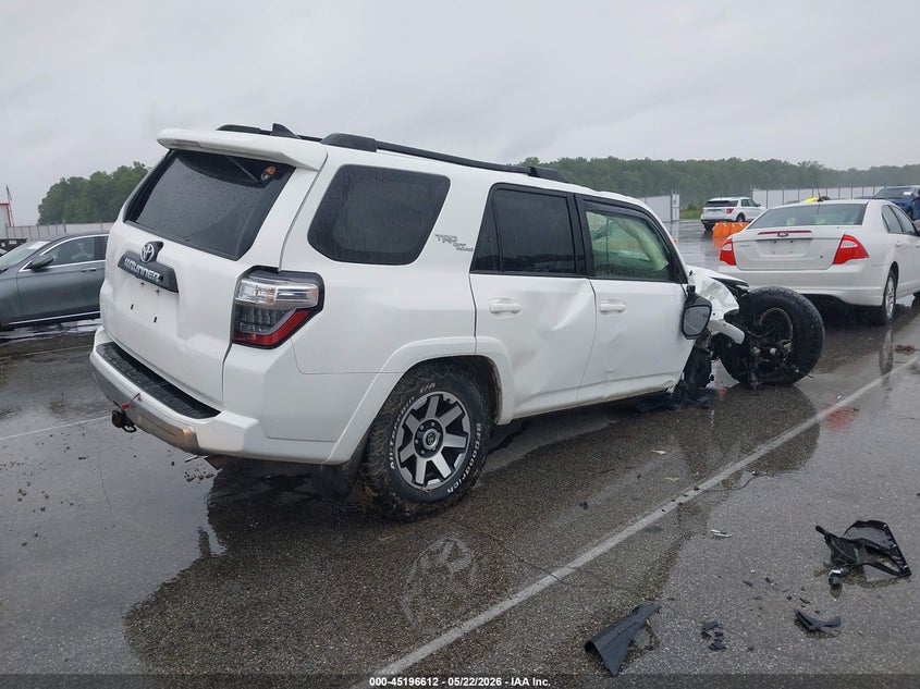 2019 Toyota 4runner VIN JTEBU5JR7K5644927 IAAI salvage auction — FRONT END, Salvage (Indiana), sold $5,250 on 2026-07-16 (photo 4)