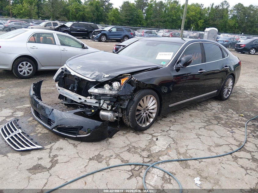 2015 Hyundai Equus VIN KMHGH4JH2FU092745 IAAI salvage auction — FRONT END, Salvage Title, sold $1,100 on 2026-07-17 (photo 2)