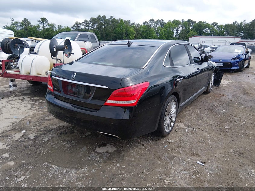 2015 Hyundai Equus VIN KMHGH4JH2FU092745 IAAI salvage auction — FRONT END, Salvage Title, sold $1,100 on 2026-07-17 (photo 4)