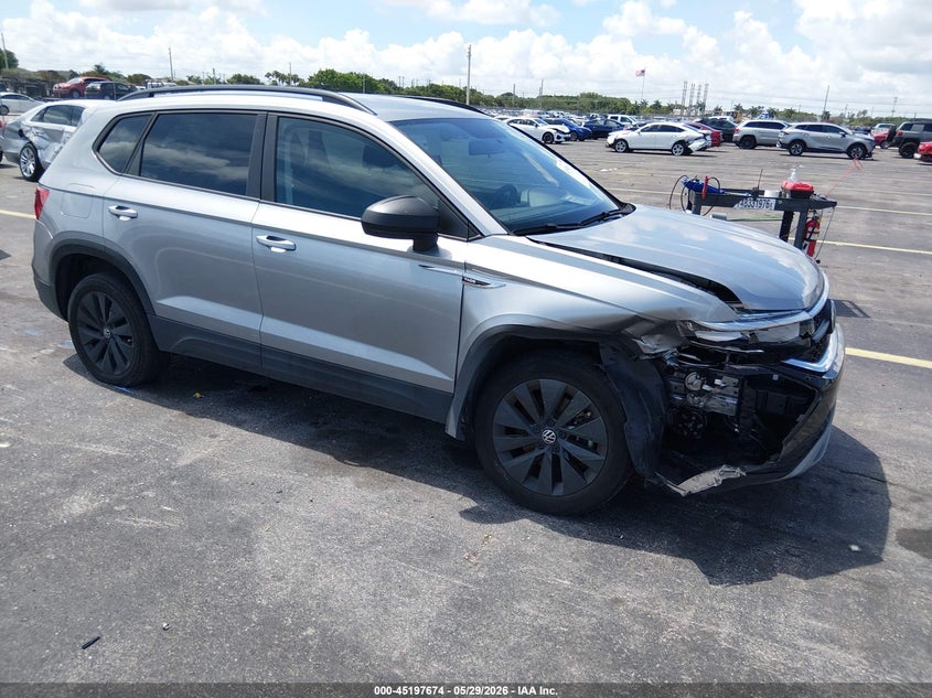 2022 Volkswagen Taos VIN 3VVCX7B21NM064893 IAAI salvage auction — SIDE, Salvage Title, sold $5,100 on 2026-07-22 (photo 1)