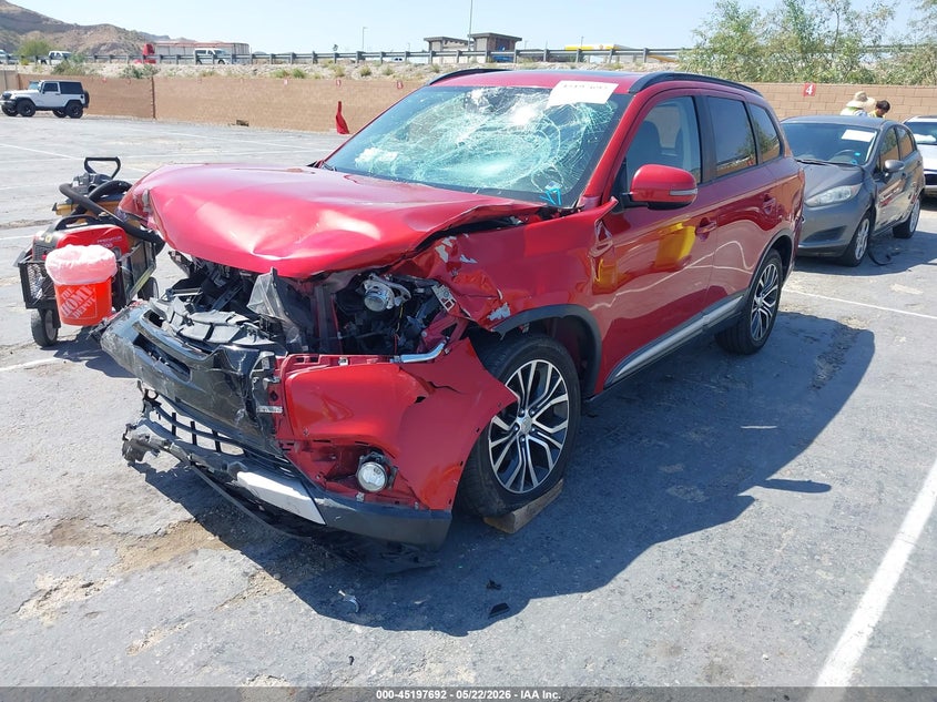 2016 Mitsubishi Outlander VIN JA4AD3A34GZ029892 IAAI salvage auction — FRONT END, Salvage (California), sold $1,150 on 2026-07-22 (photo 2)