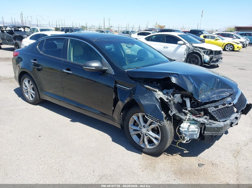 2013 Kia Optima VIN 5XXGN4A73DG104683 IAAI salvage auction — FRONT END, Salvage (Arizona), sold $800 on 2026-07-30 (photo 1)