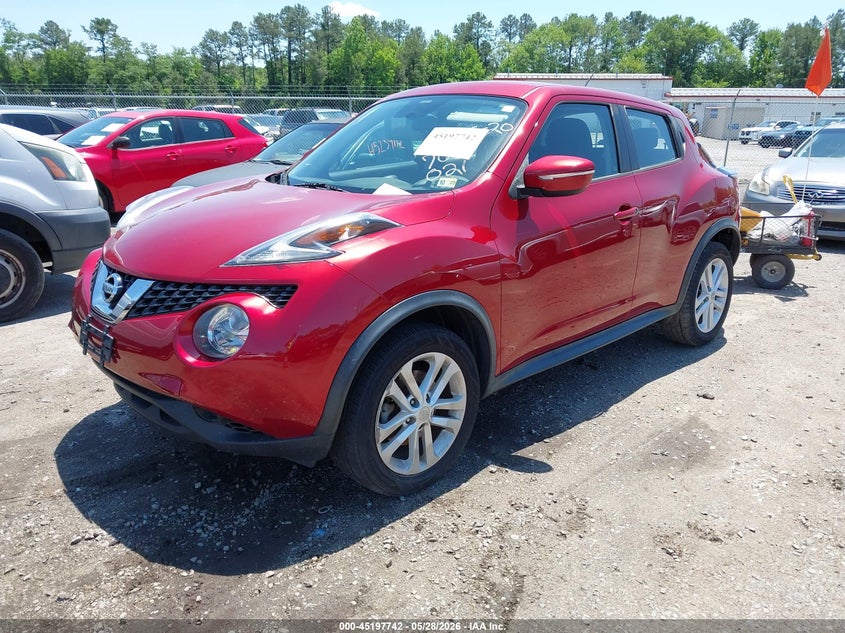 2017 Nissan Juke VIN JN8AF5MR9HT706021 IAAI salvage auction — LEFT REAR, Salvage Title, sold $1,350 on 2026-07-17 (photo 2)