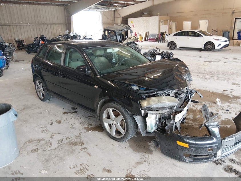 2007 Audi A3 VIN WAUHF78P27A121688 IAAI salvage auction — FRONT END, Clear (Tennessee), sold $300 on 2026-07-20 (photo 1)
