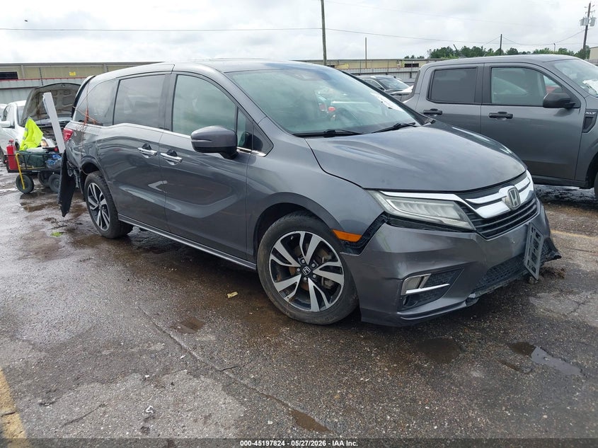 2018 Honda Odyssey VIN 5FNRL6H96JB057651 IAAI salvage auction — REAR END, Salvage Title, sold $875 on 2026-07-22 (photo 1)
