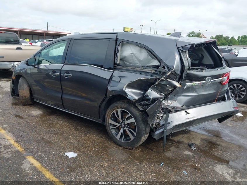 2018 Honda Odyssey VIN 5FNRL6H96JB057651 IAAI salvage auction — REAR END, Salvage Title, sold $875 on 2026-07-22 (photo 3)