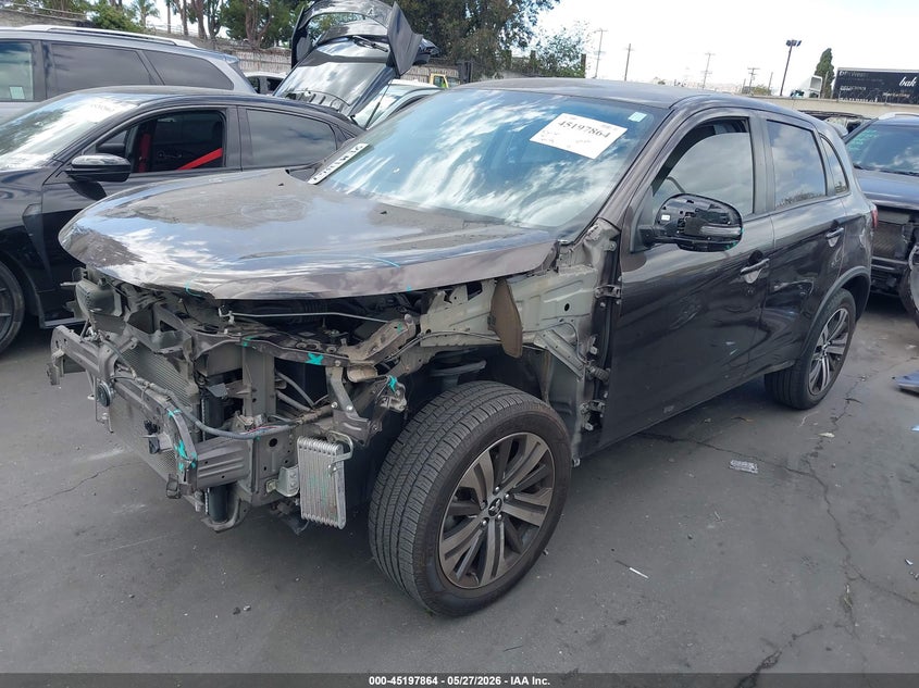 2020 Mitsubishi Outlander VIN JA4AP4AU4LU001619 IAAI salvage auction — FRONT END, Salvage Title, sold $3,700 on 2026-07-08 (photo 2)