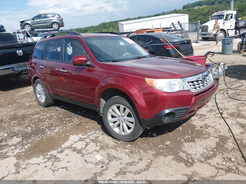 2012 Subaru Forester VIN JF2SHBDC2CH460611 IAAI salvage auction — LEFT REAR, Salvage Title, sold $1,050 on 2026-07-16 (photo 1)