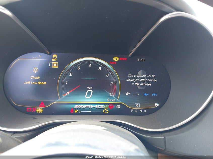2020 Mercedes-benz AMG GT VIN WDDYK8AA0LA025682 IAAI salvage auction — FRONT END, Salvage (Arizona), sold $32,500 on 2026-07-29 (photo 7)