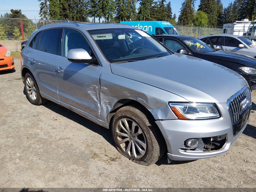 2015 Audi Q5 VIN WA1LFAFP7FA136922 IAAI salvage auction — RIGHT FRONT, Bill Of Sale (Washington), sold $3,350 on 2026-07-29 (photo 1)