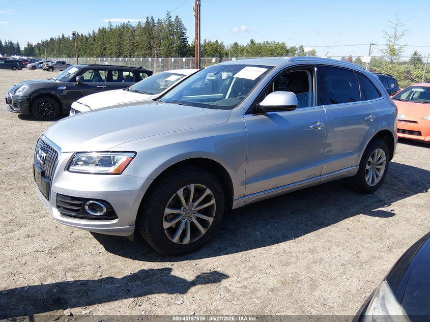2015 Audi Q5 VIN WA1LFAFP7FA136922 IAAI salvage auction — RIGHT FRONT, Bill Of Sale (Washington), sold $3,350 on 2026-07-29 (photo 2)