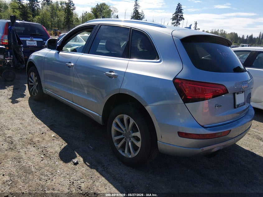 2015 Audi Q5 VIN WA1LFAFP7FA136922 IAAI salvage auction — RIGHT FRONT, Bill Of Sale (Washington), sold $3,350 on 2026-07-29 (photo 3)