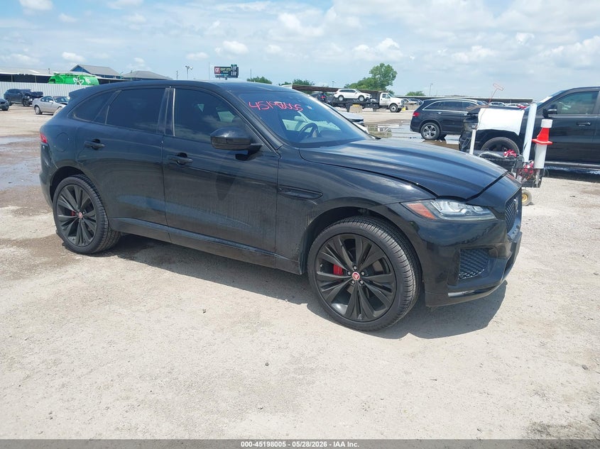 2017 Jaguar F-pace VIN SADCM2BV3HA099526 IAAI salvage auction — LEFT SIDE, Original (Texas), sold $5,550 on 2026-07-22 (photo 1)