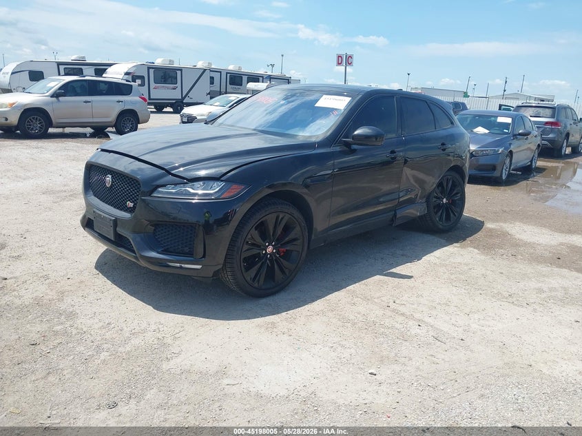 2017 Jaguar F-pace VIN SADCM2BV3HA099526 IAAI salvage auction — LEFT SIDE, Original (Texas), sold $5,550 on 2026-07-22 (photo 2)