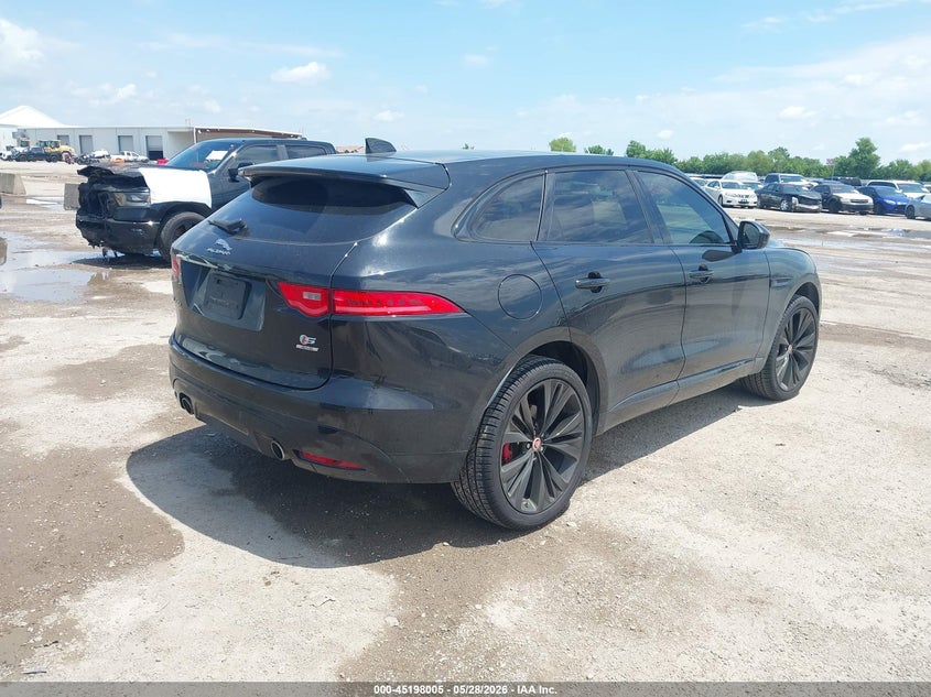 2017 Jaguar F-pace VIN SADCM2BV3HA099526 IAAI salvage auction — LEFT SIDE, Original (Texas), sold $5,550 on 2026-07-22 (photo 4)