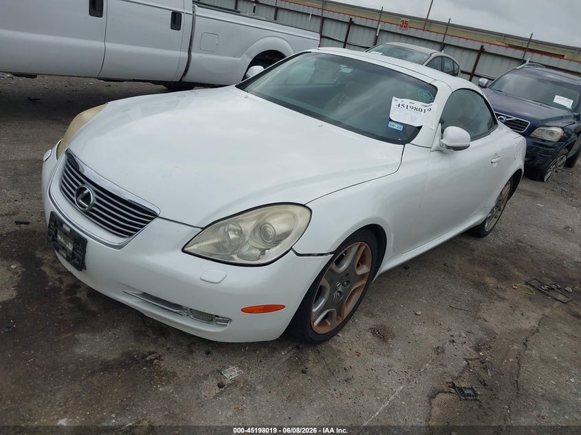2008 Lexus Sc 430 VIN JTHFN45Y789019555 IAAI salvage auction — RIGHT FRONT, Original (Texas), sold $3,550 on 2026-07-29 (photo 2)
