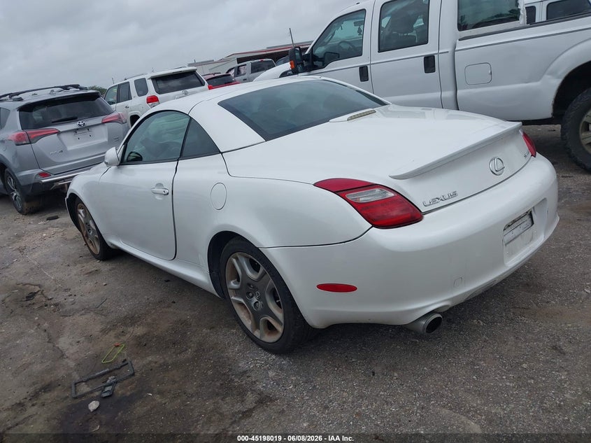 2008 Lexus Sc 430 VIN JTHFN45Y789019555 IAAI salvage auction — RIGHT FRONT, Original (Texas), sold $3,550 on 2026-07-29 (photo 3)