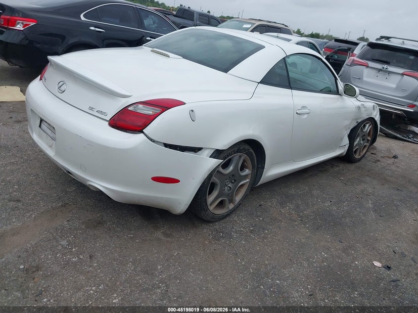 2008 Lexus Sc 430 VIN JTHFN45Y789019555 IAAI salvage auction — RIGHT FRONT, Original (Texas), sold $3,550 on 2026-07-29 (photo 4)