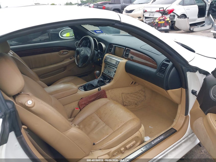2008 Lexus Sc 430 VIN JTHFN45Y789019555 IAAI salvage auction — RIGHT FRONT, Original (Texas), sold $3,550 on 2026-07-29 (photo 5)