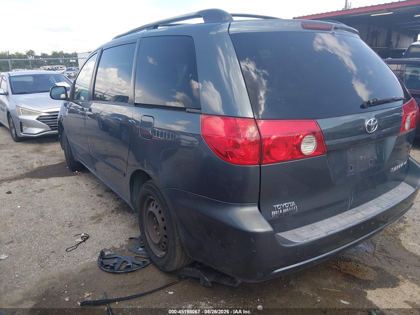 2007 Toyota Sienna VIN 5TDZK23C17S017027 IAAI salvage auction — NORMAL WEAR, Clear (Louisiana), sold $725 on 2026-07-28 (photo 3)