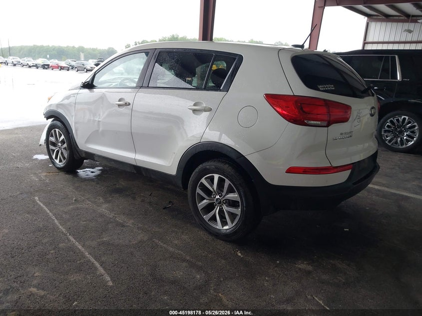 2016 Kia Sportage VIN KNDPBCAC5G7837878 IAAI salvage auction — FRONT END, Clear (Indiana), sold $775 on 2026-07-09 (photo 3)