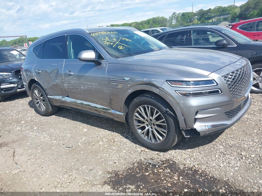 2024 Genesis Gv80 VIN KMUHBDSB1RU177498 IAAI salvage auction — RIGHT SIDE, Salvage Title, sold $13,600 on 2026-07-07 (photo 1)