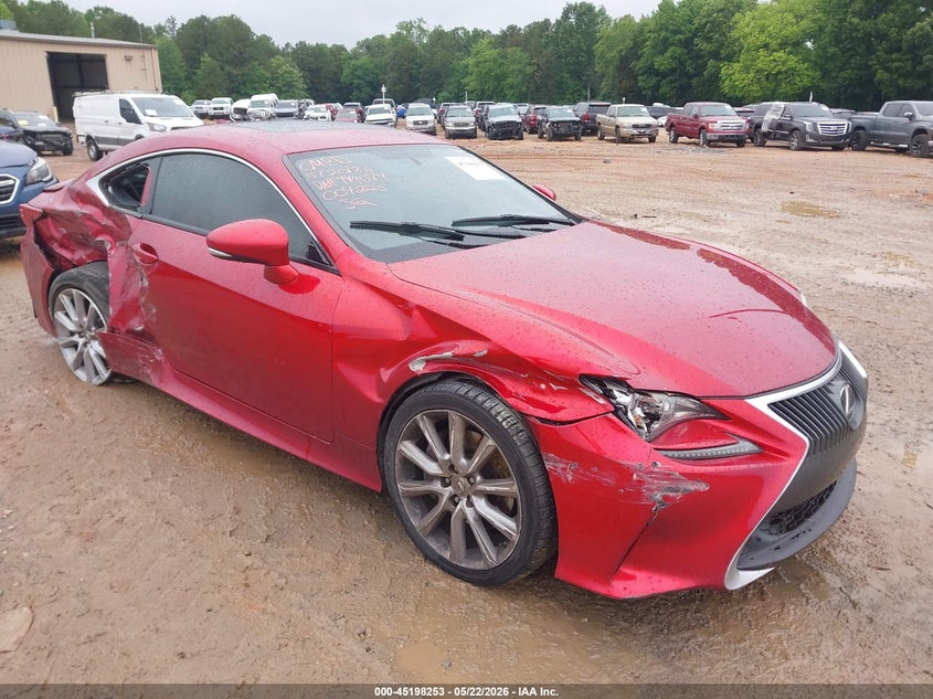 2016 Lexus Rc VIN JTHHA5BCXG5004220 IAAI salvage auction — RIGHT SIDE, Salvage (North Carolina), sold $3,150 on 2026-07-06 (photo 1)