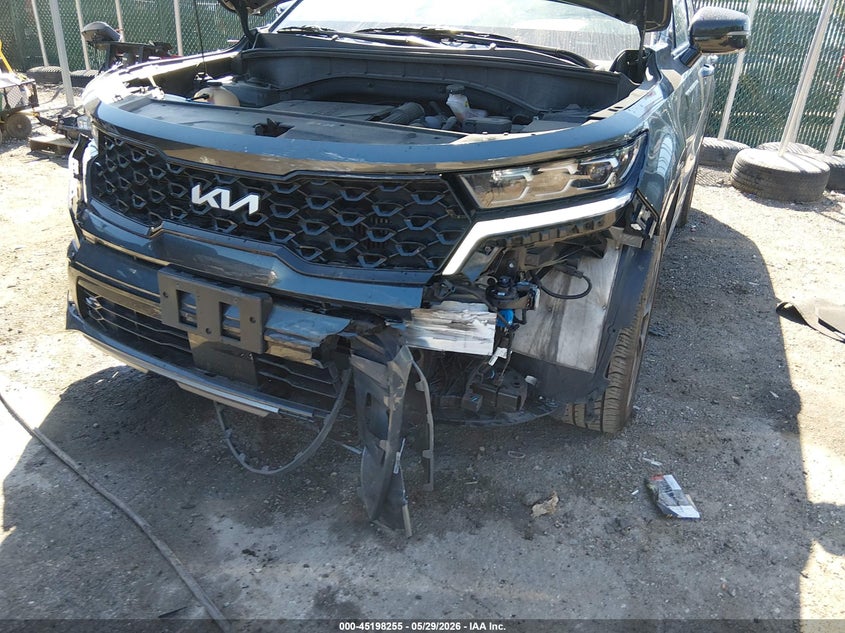 2023 Kia Sorento VIN 5XYRKDLF9PG191124 IAAI salvage auction — ENGINE DAMAGE, Salvage Title, sold $5,400 on 2026-08-02 (photo 6)